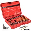 UYECOVE 32Pcs Screw Extractor Set, Left Hand Drill Bit Set