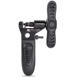 BIKE HAND Bicycle Chain Breaker Splitter Tool Bike Chain Pin Remover Removal Joining Tool for 1-Speed to 7, 8, 9, 10, 11,12-Speed Chains - 2 in 1 Quick Link Tool & Chain Breaker (YC-336)