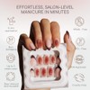 Celebritips Uñas Postizas Decorativas | Amber Muse, Uñas Cortas Almendradas,