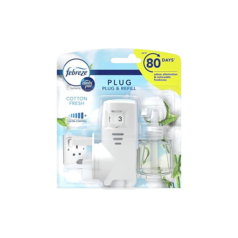 FEBREZE Ambi PUR Starter KIT - Cotton Fresh (Pack of