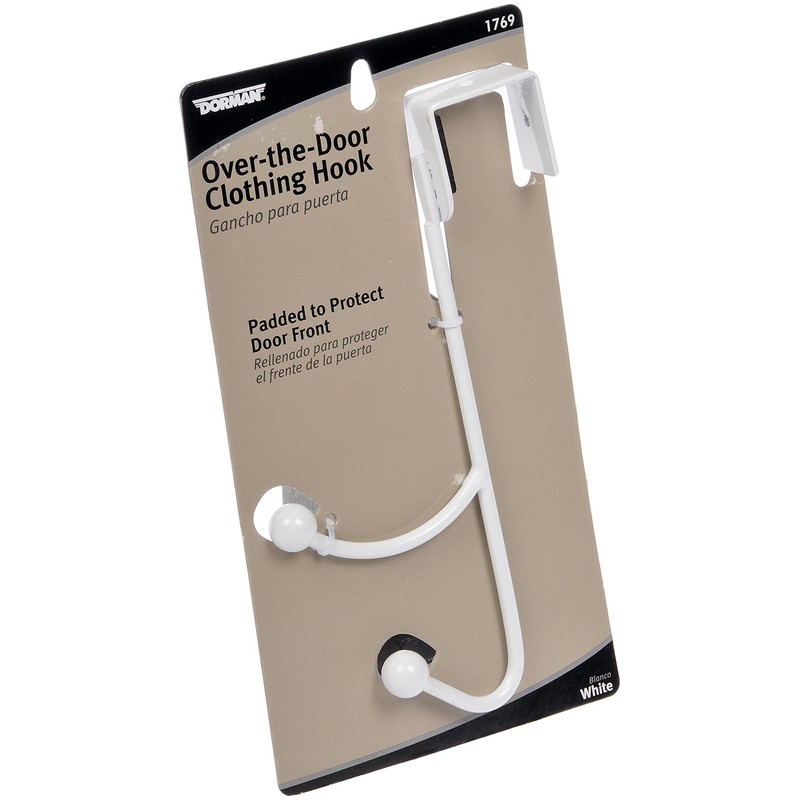 Dorman Hardware 4-1769 Over The Door One Double Hook, White