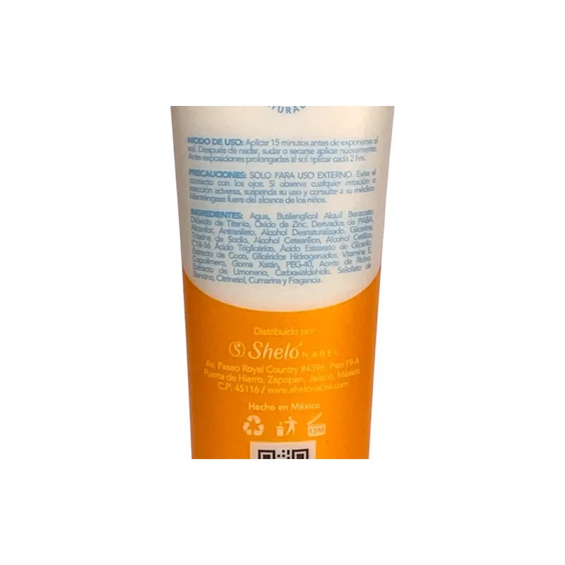 Bloqueador Solar Shelo Nabel® 100ml.