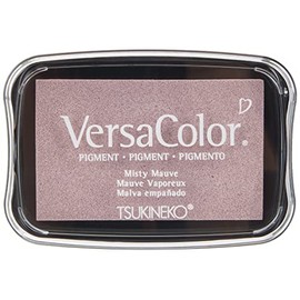Rayher Hobby 29017260 Tsukineko Versa Color Pigment-Stempelkissen, misty mauve, 9,6 x 6,3 x 1,8 cm, Tinte auf Wasserbasis