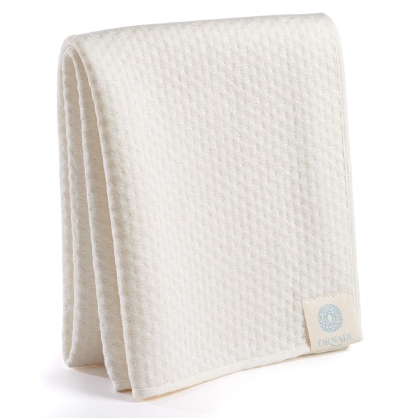 Organic Cotton Bamboo Face Towel Luxury Care for Sensitive Skin & Natural Hair Drying Made in USA for Ultra Soft Absorbent Travel Protection & Daily Clean 15 X 35 Eco