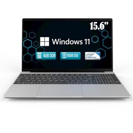 MTWZMM 15.6 Inch Laptop Computer, 8GB RAM, Backlit Keyboard, Celeron N5095(Up to 2.9GHz), Fingerprint, WiFi, USB 3.0, Webcam, HDMI, for Students and Business (GB, 512)