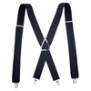 Heavy Duty Suspenders for Men – Adjustable 2-Inch Elastic X-Back