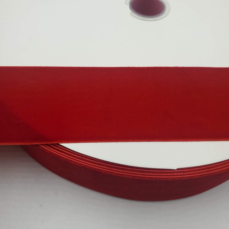 10 Yards Velvet Ribbon Spool (Red, 2")