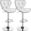 Yaheetech Bar Stools Set of 2, Island Chairs Shell Back,