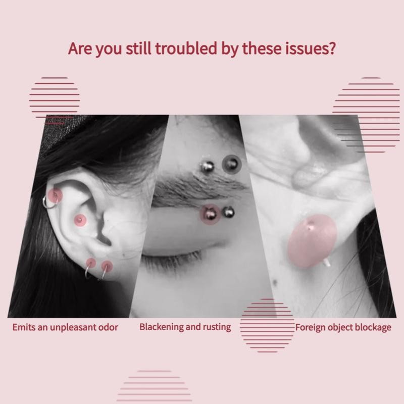 AKIESY Ear Hole Cleaning Thread, Peach-Scented Deodorizing Ear Cleaning Solution,