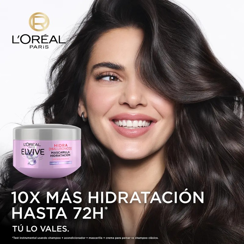 Mascarilla Oréal Paris Elvive Hidra Hialurónico 300ml
