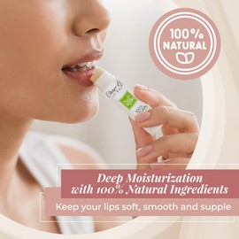 Chap-Lip Lip Balm 100% Natural Lip Balm Set - Hydrating and Moisturizing Beeswax Natural 4 Flavor Assortment - Lip Moisturizer for Dry Lips - Cocoa Butter - Petroleum Free Pack of 8
