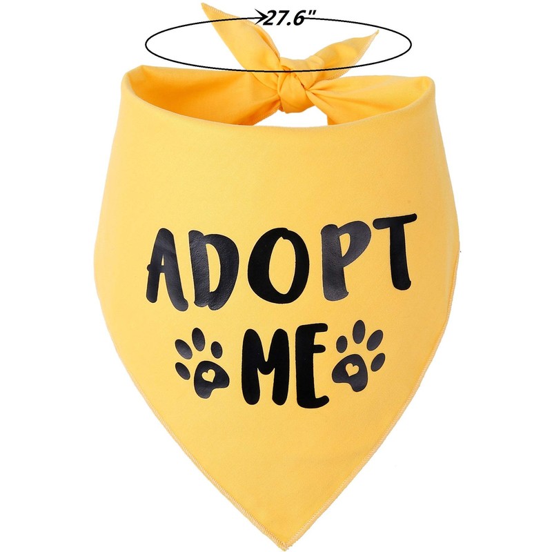 Pawskido Adopt Me - Bandana para perros, Paquete de 5