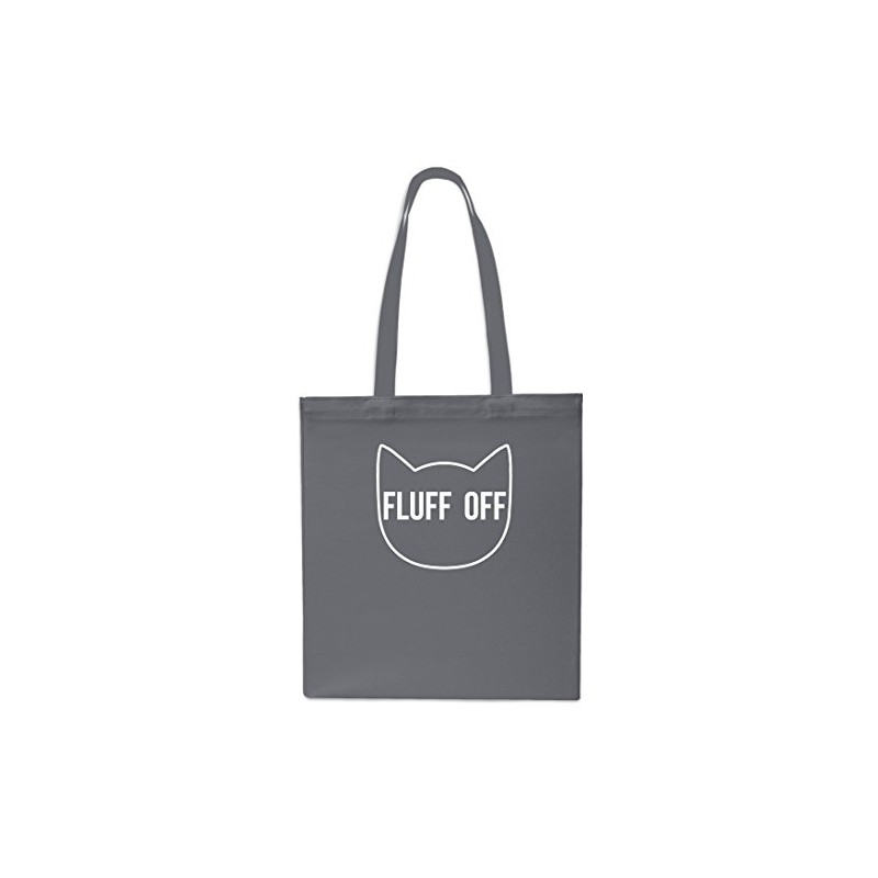 Fluff Off Cat Face Tote Shopping Gym Beach Bag 42cm