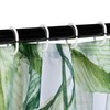 Relaxdays Shower Curtain Plants, Bathroom Curtain 180 x 200 cm,