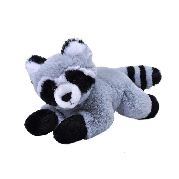 Wild Republic EcoKins Mini Raccoon Stuffed Animal 8 inch, Eco Friendly Gifts for Kids, Plush Toy, Handcrafted Using 7 Recycled Plastic Water Bottles (24808)