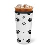 Reusable Iced Coffee Sleeve with Handle, Dog Footprints Coffee Cup