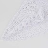 kilofly Handmade Crochet Cotton Lace Table Sofa Doily, Waterlily, White,