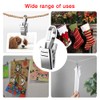 YIXISI 50 PCS Silver Stainless Steel Heavy-duty Shower Curtain Clip,