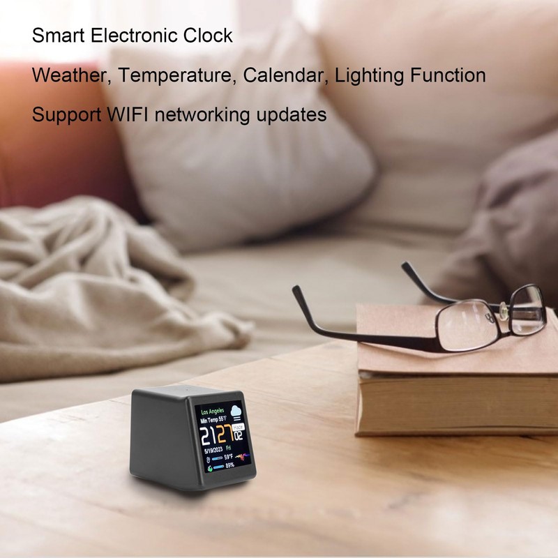 WiFi Clock with LCD Display, DIY Programming Digital Clock, Crypto