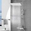 ILIKEPOW Rain Shower Head 8 inch Square Large Rainfall Overhead