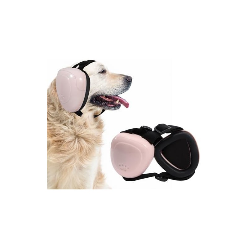 BuFan Orejeras para Perros - Protección Auditiva Ajustable, Reducción de