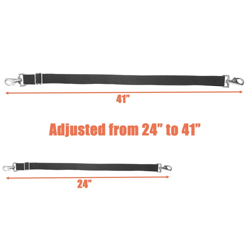 Pack of 6 Adjustable Length Elastic Leg Straps for Horse