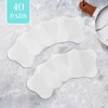 40 Pieces Soothing Gel Pads Hydrogel Reusable Nipple Pads Breastfeeding