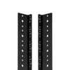 NavePoint 16U Vertical Rack Rail Pair DIY Kit with Hardware,