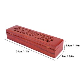 Incense Box, Incense Box Vietnam Nanmu Holder for Incense Sticks Buddhist Supply (#3)