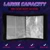 XPJBKC Trading Card Binder, Trading Cards Binder 400 Pockets, 4