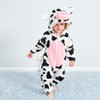 Kids Baby Cow Romper Outfits Hooded Homewear Pajamas Jumpsuit 70