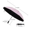 Pumi-geous Inverted Umbrella Automatic 10 Ribs with Reflective Stripe Reverse
