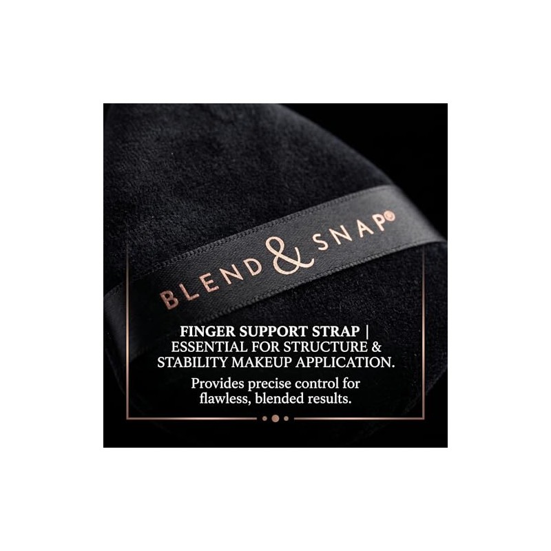 BLEND SNAP Large Velour Triangle Makeup Puff for Smooth Flawless