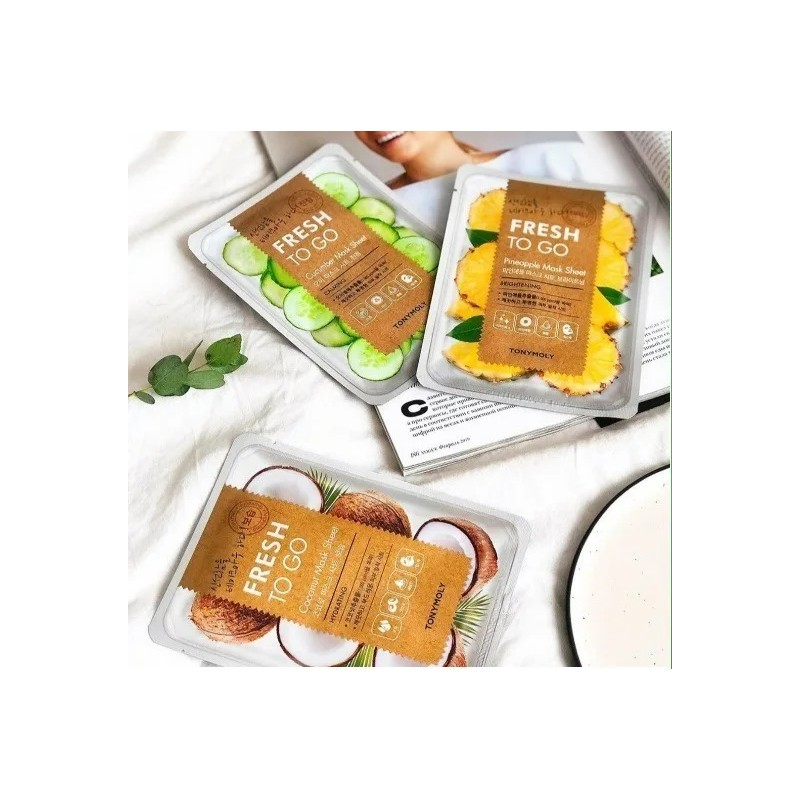 Tonymoly- Pack 5 Mascarillas Fresh To Go