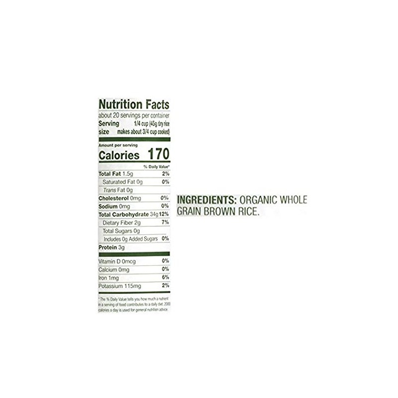 Carolina Organic Brown Rice, 2 lb.