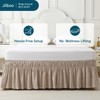 Jilboo Wrap Around Bed Skirt 16" Drop, Queen Size, Warm