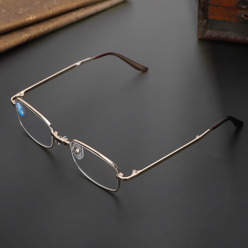 Folding Presbyopic Glasses Blue Light Blocking Anti Fatigue Reading Glasses