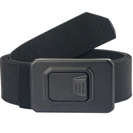 Torbetti Men's Golf Belt, Tactical Stretch Nylon Web Belts with Quick Release Light-weight Aluminum Seatbelt Buckle