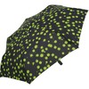 Knirps Slim Duomatic Paint Drops Pocket Umbrella Green