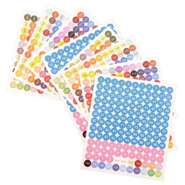 Lotsdonxia 2 Sets DMC Colour Number Stickers – 447 Colours, 26 Letters, 99 Numbers for Diamond Painting Storage Boxes and Labelling