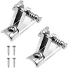 Amadget 2 PCS Bimini Top Deck Hinge 90°Fitting Concave Base