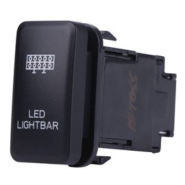 LED Rocker Switch ABS 12V 0.5A Blue LED Car Rocker Switch Auto On/Off for Hilux Landcruiser Vigo (LED Lighting)