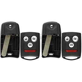 KeylessOption - Carcasa exterior para llavero, sin cortar, con mando a distancia (2 unidades)