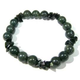 Schöner Blutstein/schwarz Turmalin Perlen rund Armband Herren Frauen Geschenk Fashion 750 Zubehör Edelstein Crystal Healing Gesundheit Abweiser psychische Energie Luck Leistungsstark Reiki