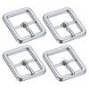 uxcell Metal Roller Buckle, 4Pcs 0.75 Inch Single Prong Belt