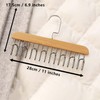 EKEFE 2 Pcs Tie Rack Bra Hanger Belt Hanger (Wooden