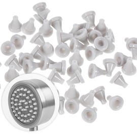 50 Pcs Silicone Shower Head Replacement Parts, Silicones Sprinkler Head Replacement Soft Silicone Shower Nozzle for Most Home Hotel Handheld Spray Rainfall High Pressure Showers Heads, Grey