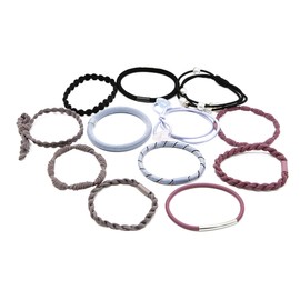 FOMIYES Essential Hair Tie Collection 24pcs Elastic Ponytail Holders for Women Girls Stylish Hair Rope Bands