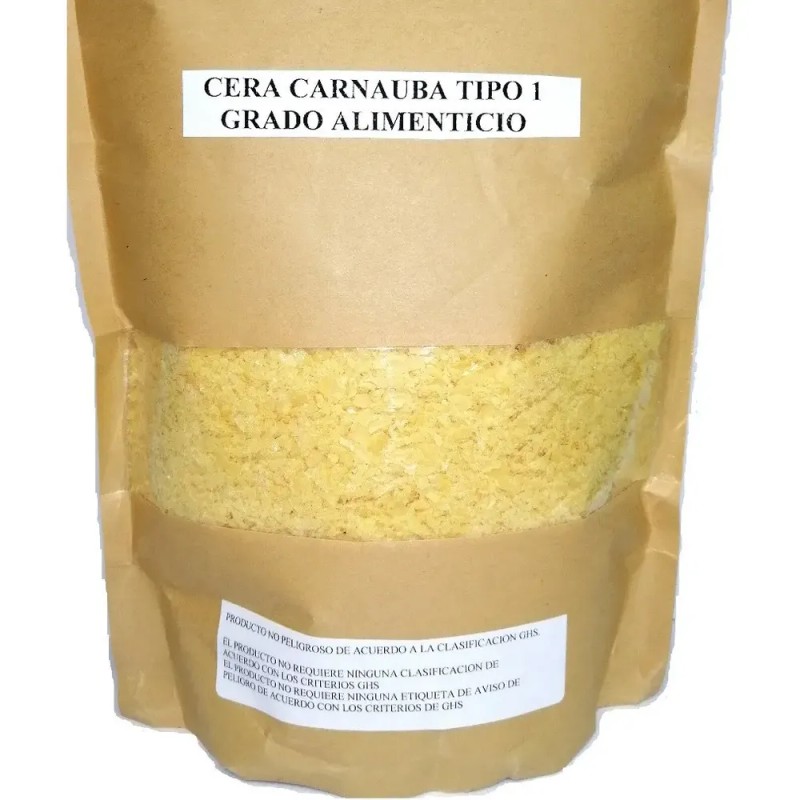 Cera De Carnauba T1 Medio Kilo Grado Alimenticio Cosmeticos