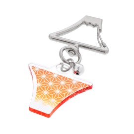Daio Seisakusho Mt. Fuji Key Holder, Charm Japanese Souvenir, Carabiner, Key Chain, Bell Included, Mount Included, OPP Bag Holder, Made in Japan, red